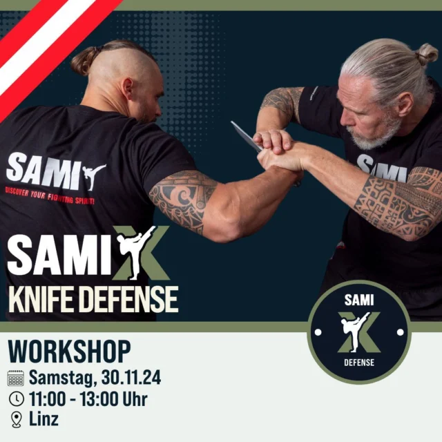 #ulrichgruber #kravmagalinz #samilinz #selbstverteidigungmitsystem 

November 30 @ 10:00 - 13:00

mit ROBERT EXL

Anmeldung -> https://www.ulrich-gruber.at/event/sami-x-knife-defense/

💯 🎉🔥👍